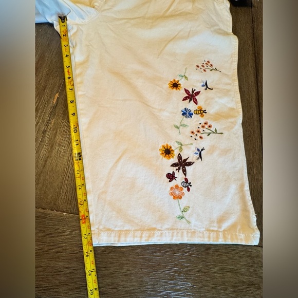 - AGAPO DENIM Vintage 90s Bib Capri Jean Overalls - Picture 7 of 14